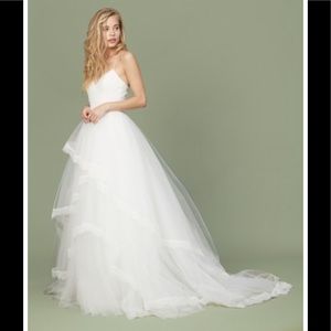 Christos by Amsale lace tulle wedding dress